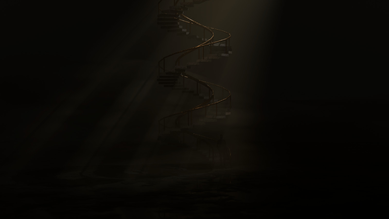 Surreal Stairs — 3D render